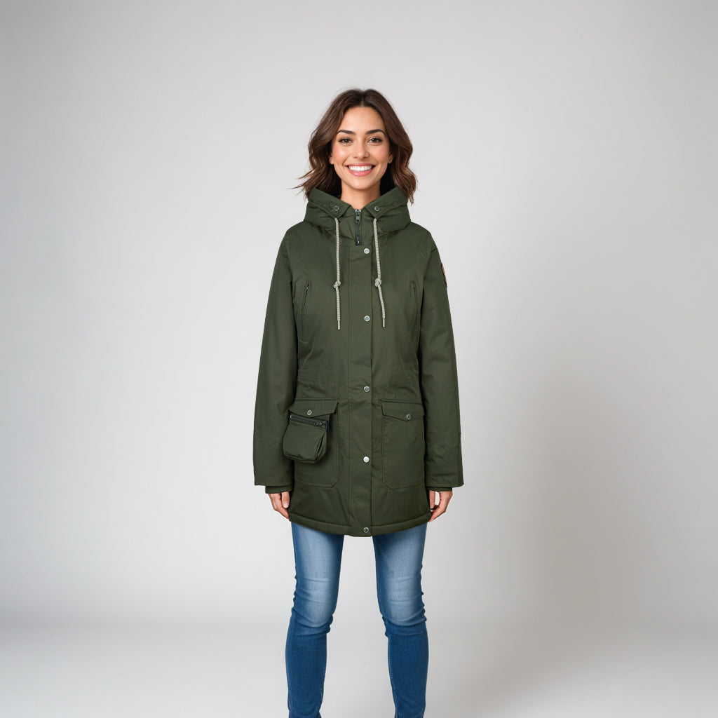 damenfahrrad dunkelgrün LADY II Parka Damen dunkelgrün – DOGGER