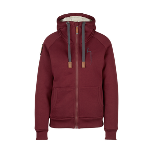 WINTER Hoodie Damen granat