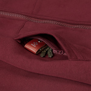 WINTER Hoodie Damen granat