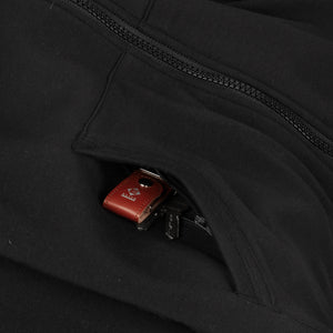 WINTER Hoodie Herren black