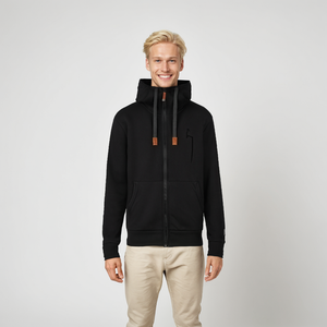 WINTER Hoodie Herren black