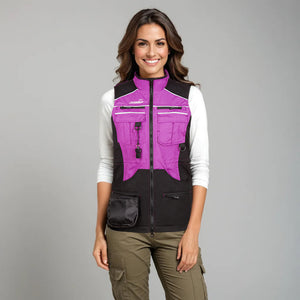 XENA Weste Damen violett schwarz