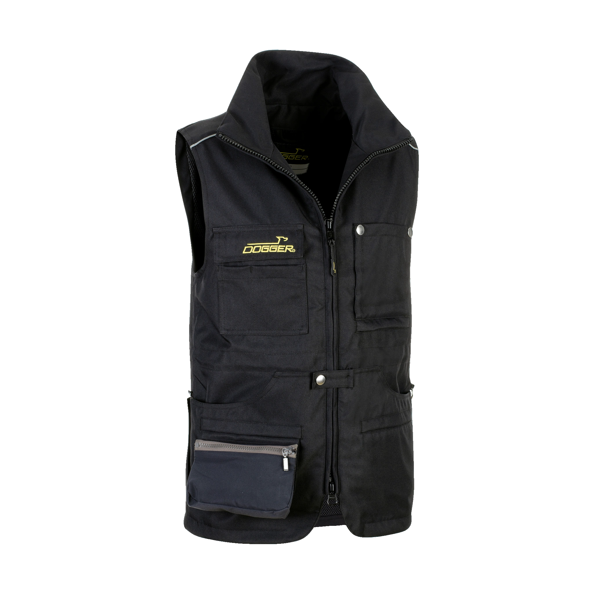 CLASSIC Gilet mit Kragen Unisex schwarz