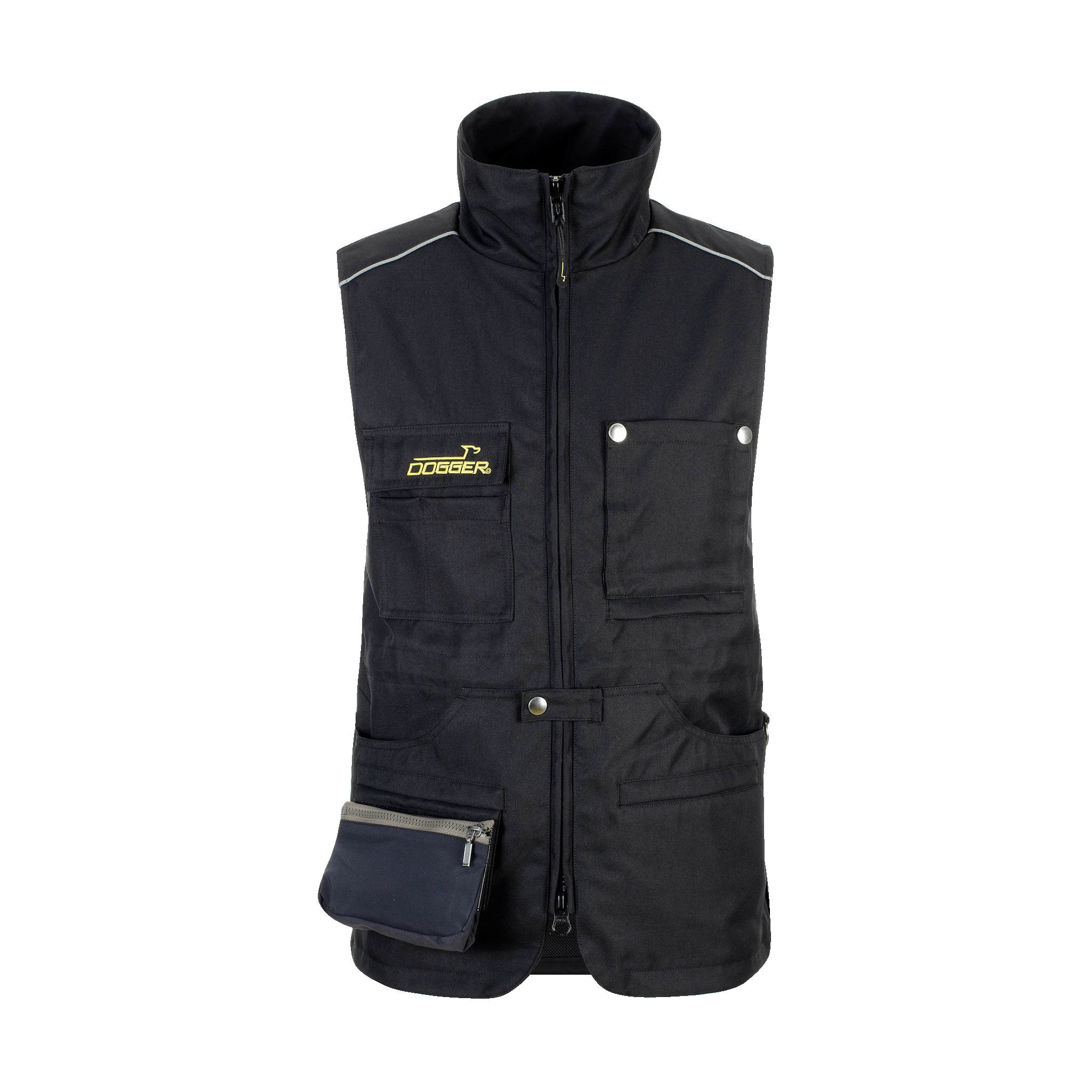 CLASSIC Gilet mit Kragen Unisex schwarz