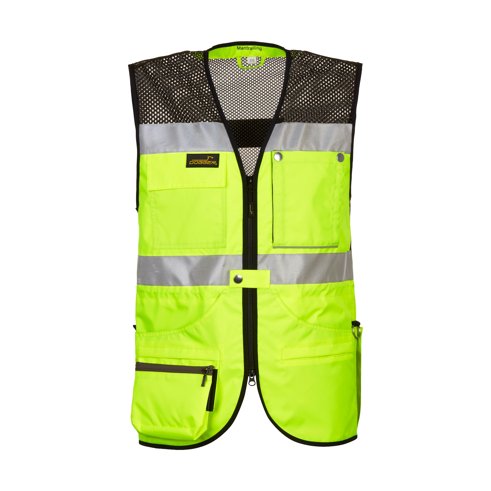 MANTRAILING Weste mit Netz Unisex gelb