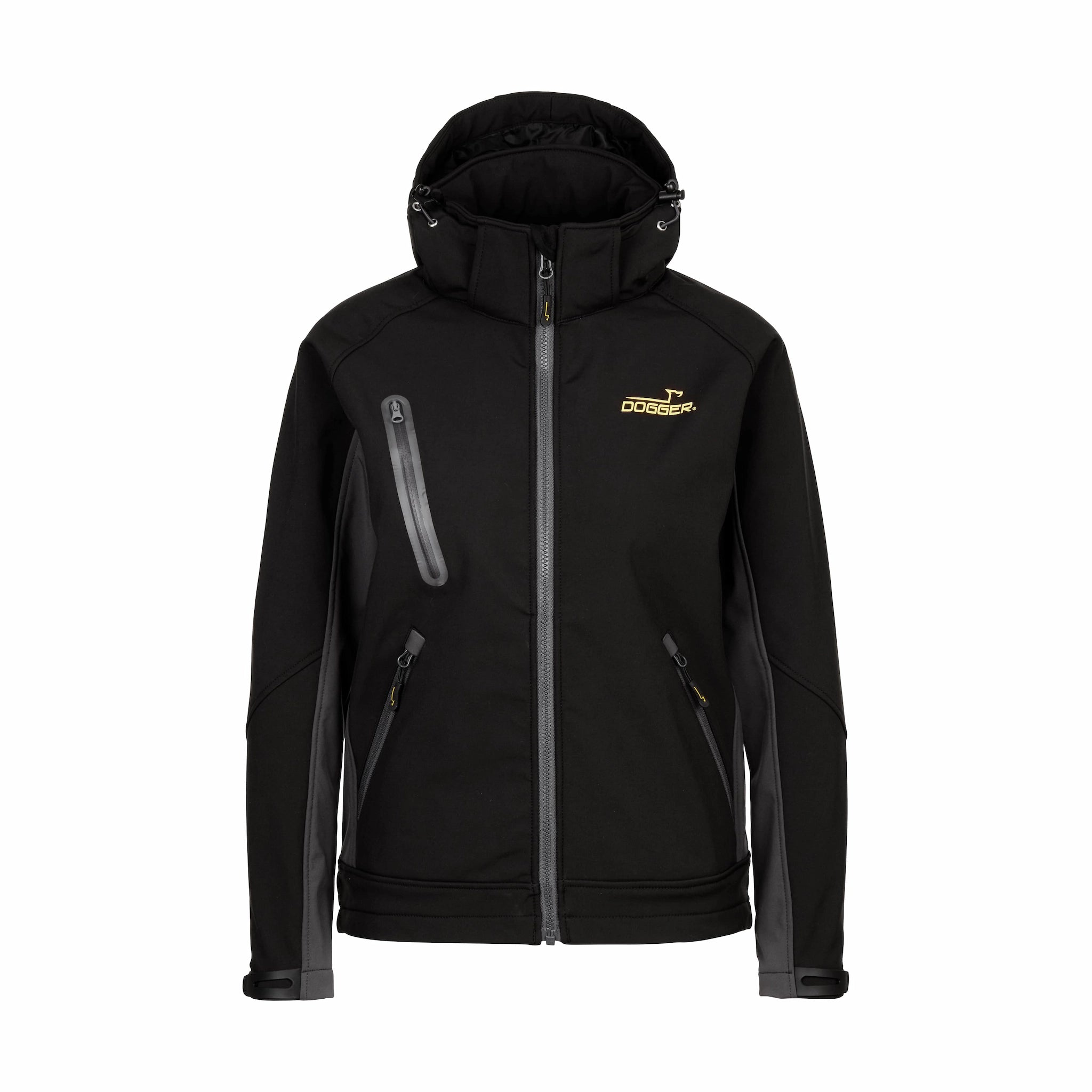Cox Swain Damen Softshell Jacke Dora – Schwarz, Größe M, Mit Microfleece-Futter Und Stehkragen