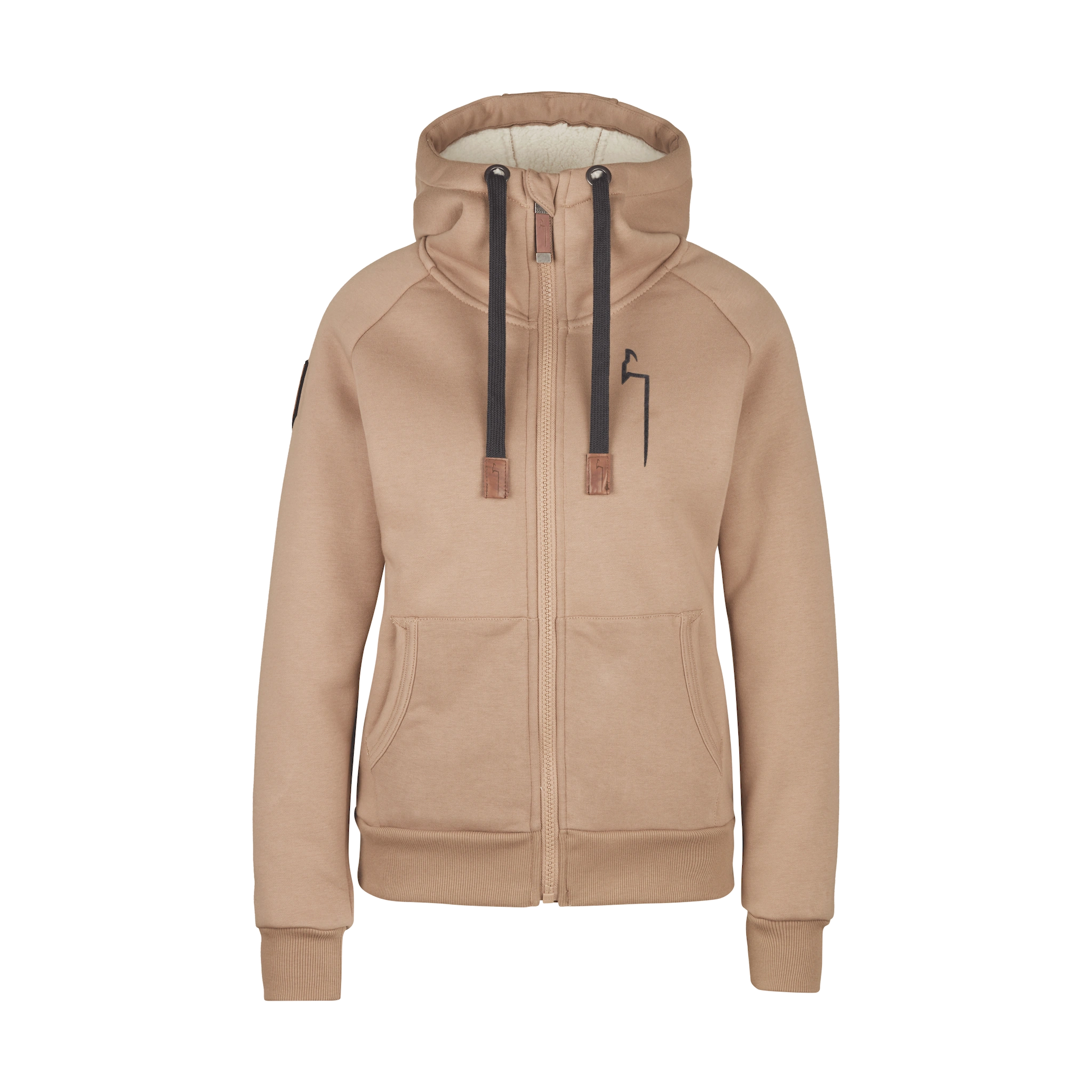 WINTER Hoodie Damen camel