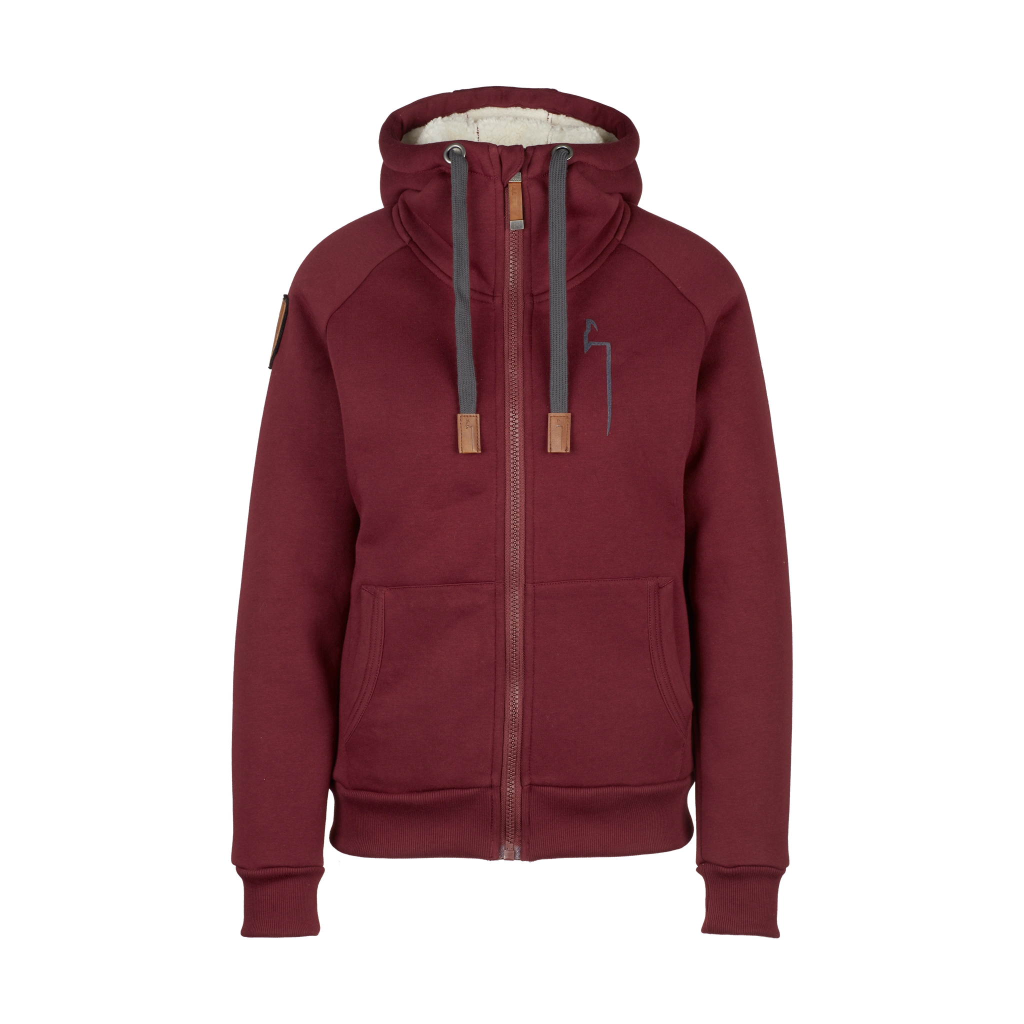 WINTER Hoodie Damen granat