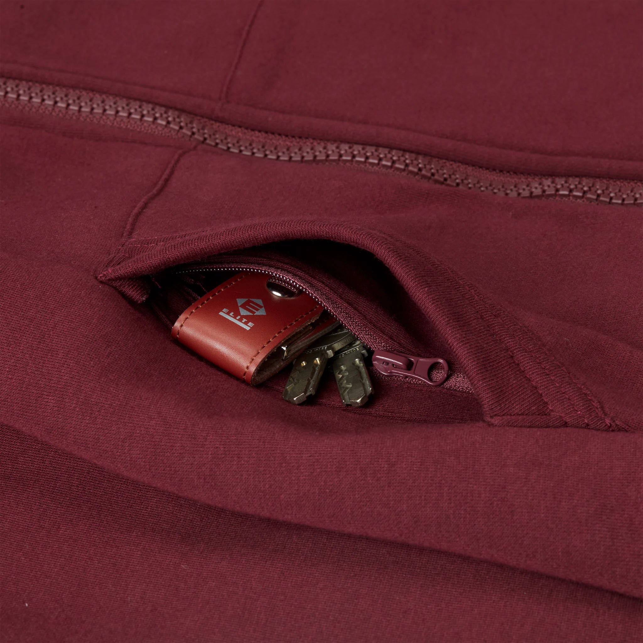 WINTER Hoodie Damen granat