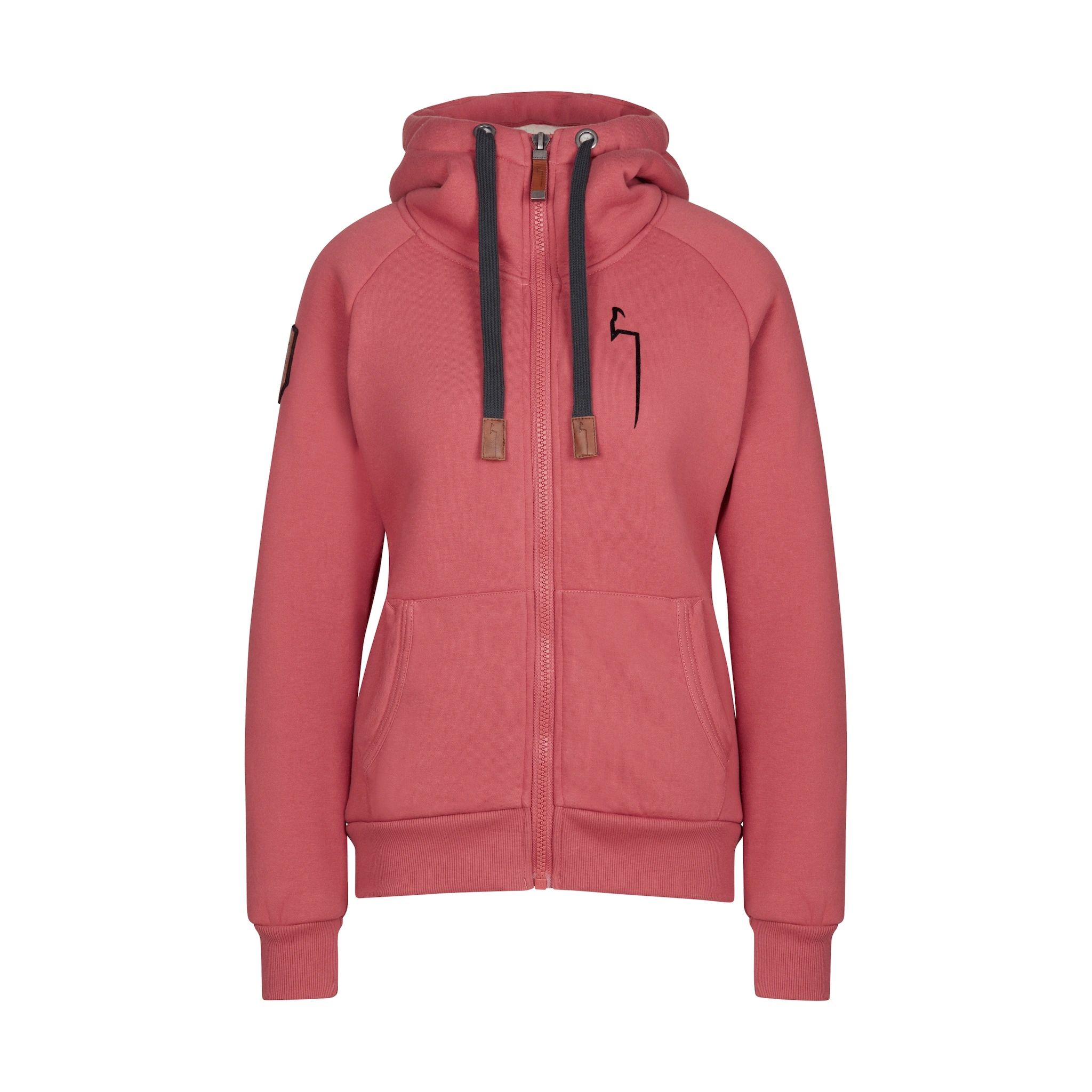 WINTER Hoodie Damen terracotta