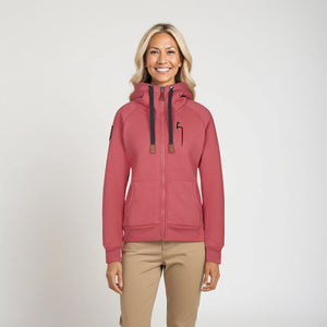 WINTER Hoodie Damen terracotta