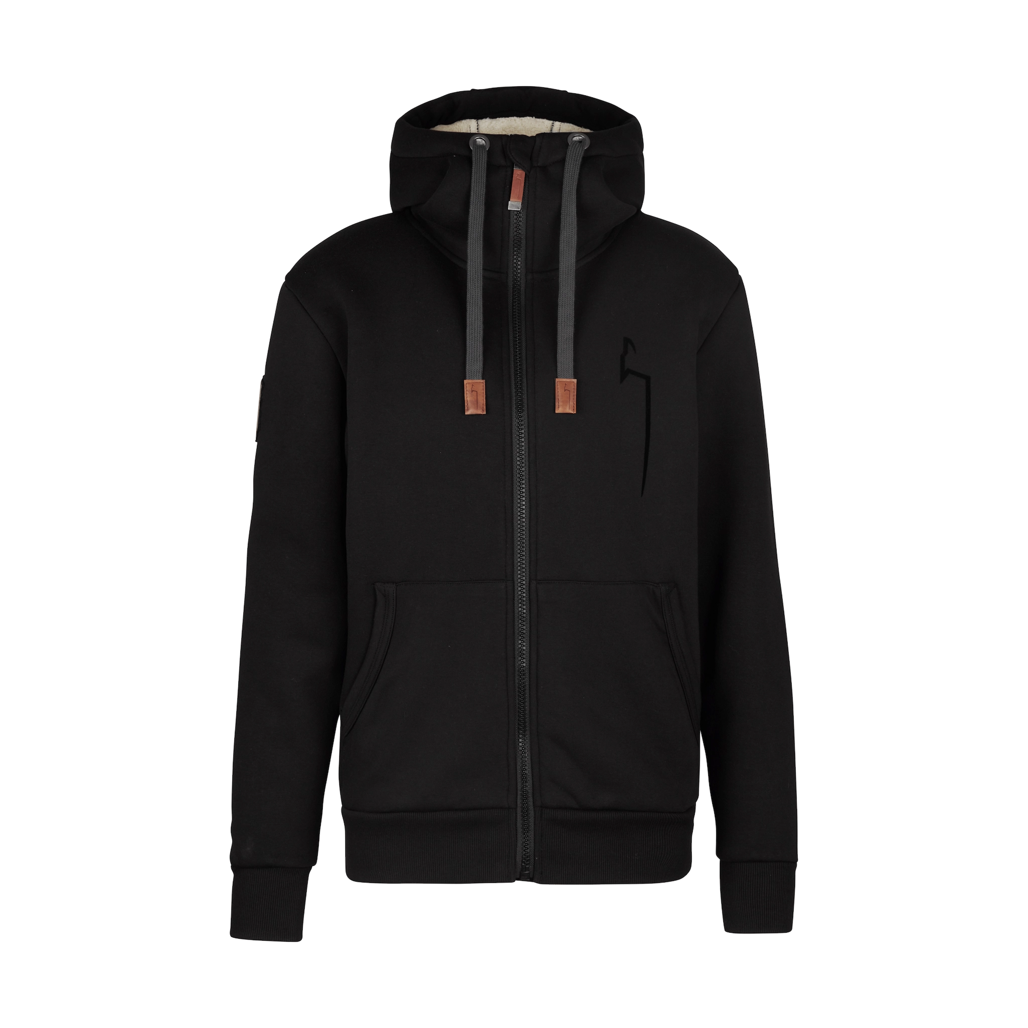 WINTER Hoodie Herren black