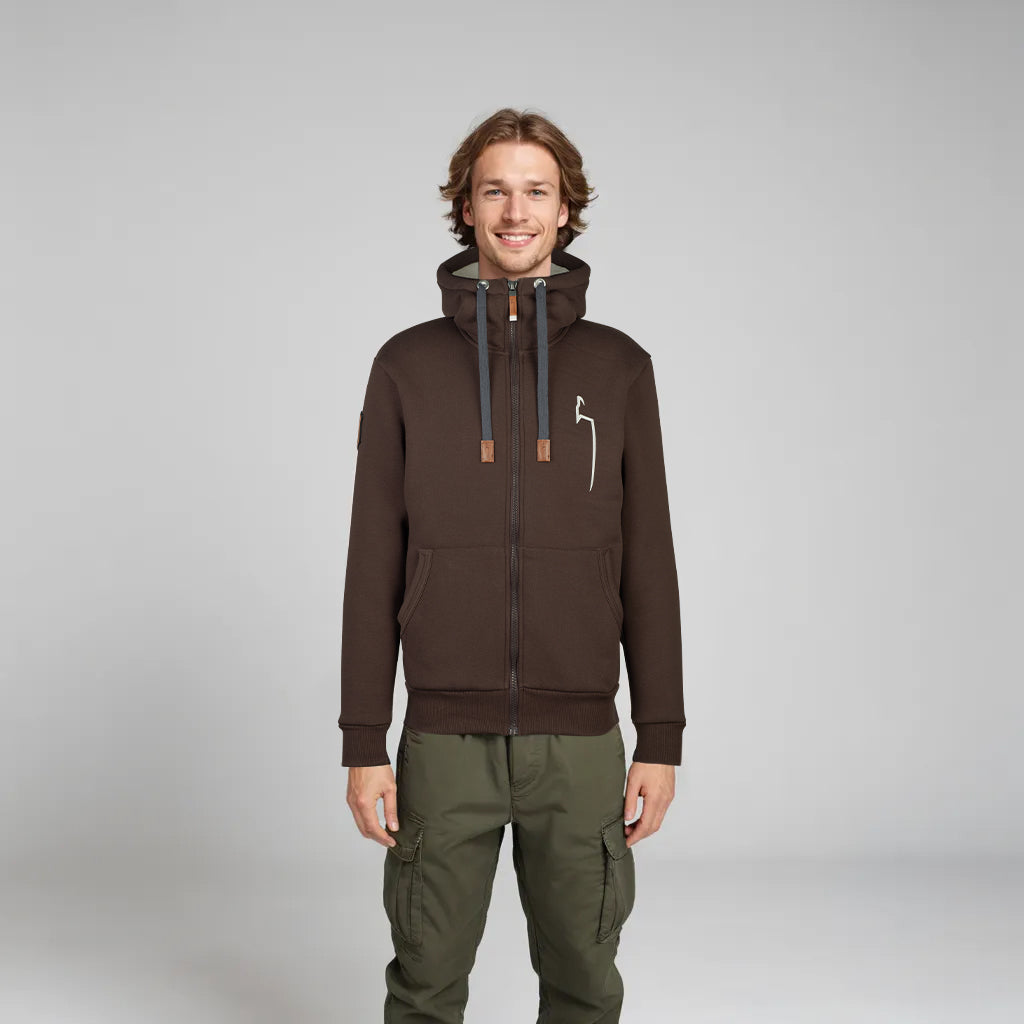 WINTER Hoodie Herren chocolatebrown